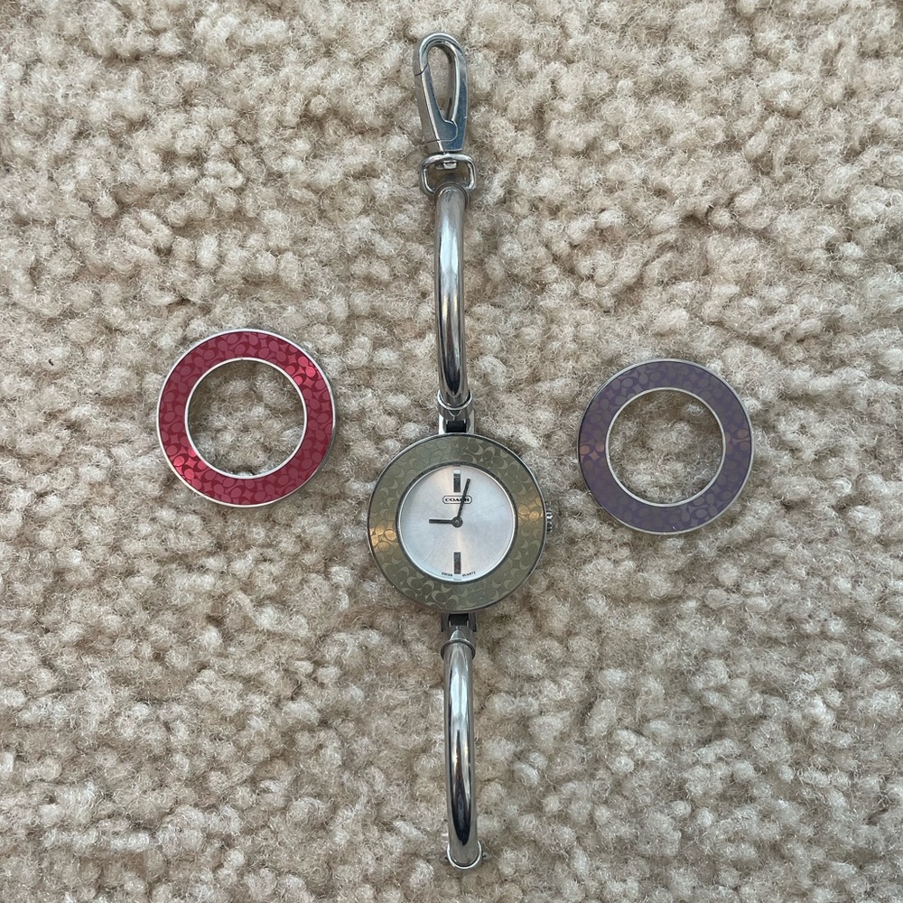 Coach Watch with Changeable Bezels
